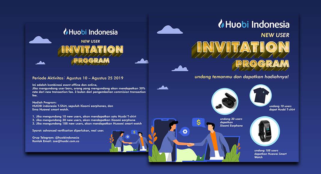 Market Event : Huobi Indonesia New User Invitation Rewards