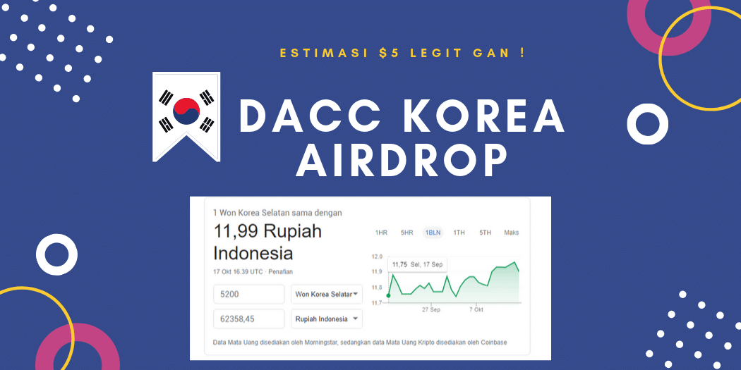 DACC Airdrop Korea Dijamin Legit Gratis 250 Token TF Estimasi $5