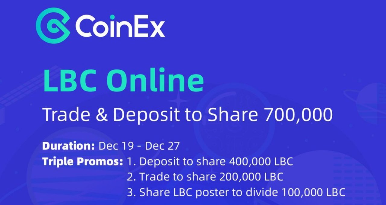 AIRDROP TERBARU : LBC x COINEX AIRDROP | TOTAL HADIAH 100,000 LBC