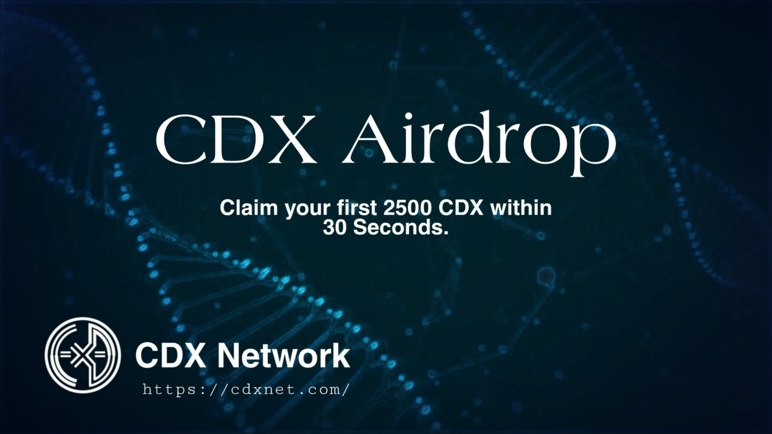 Airdrop terbaru : CDX_NETWORK free 2500cdx est($6) + 100cdx per reff udah list market coinexchange dan livecoin