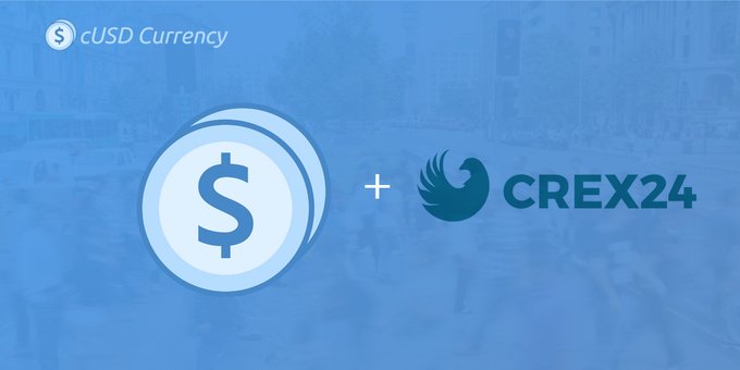 cUSD Currency(CUSD) AIRDROP, THE NEXT STABLE COIN. UDAH LISTED DI CREX24 & EXCHANGER LAIN🤑