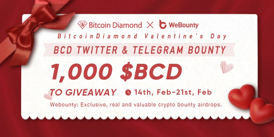 Update Airdrop : BitcoinDiamond Bounty Round 2 Total Reward 1000 $BCD Wajib Garap Dijamin Jadi Duit Karna Round 1 Sudah Terbukti Jadi Duit