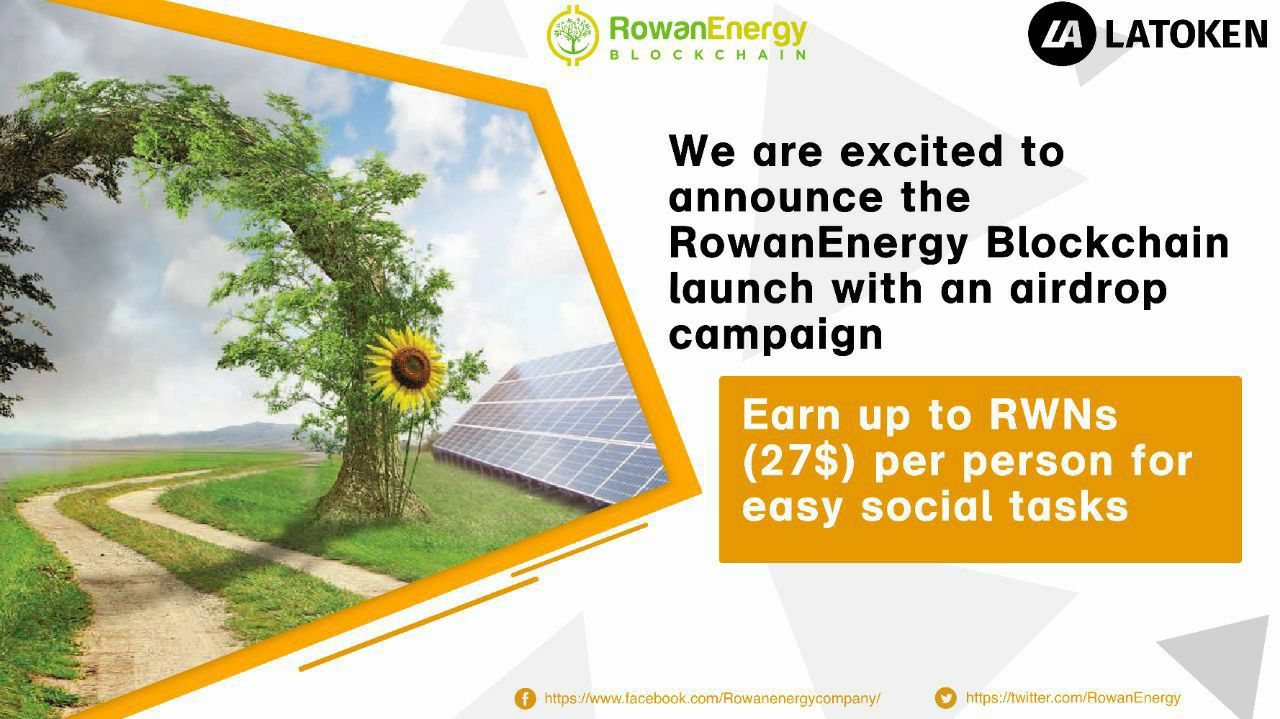 Rowan Energy BlockChain Free $27 + $2000 Untuk 10 Orang Beruntung, Wajib Garap Sudah List Market