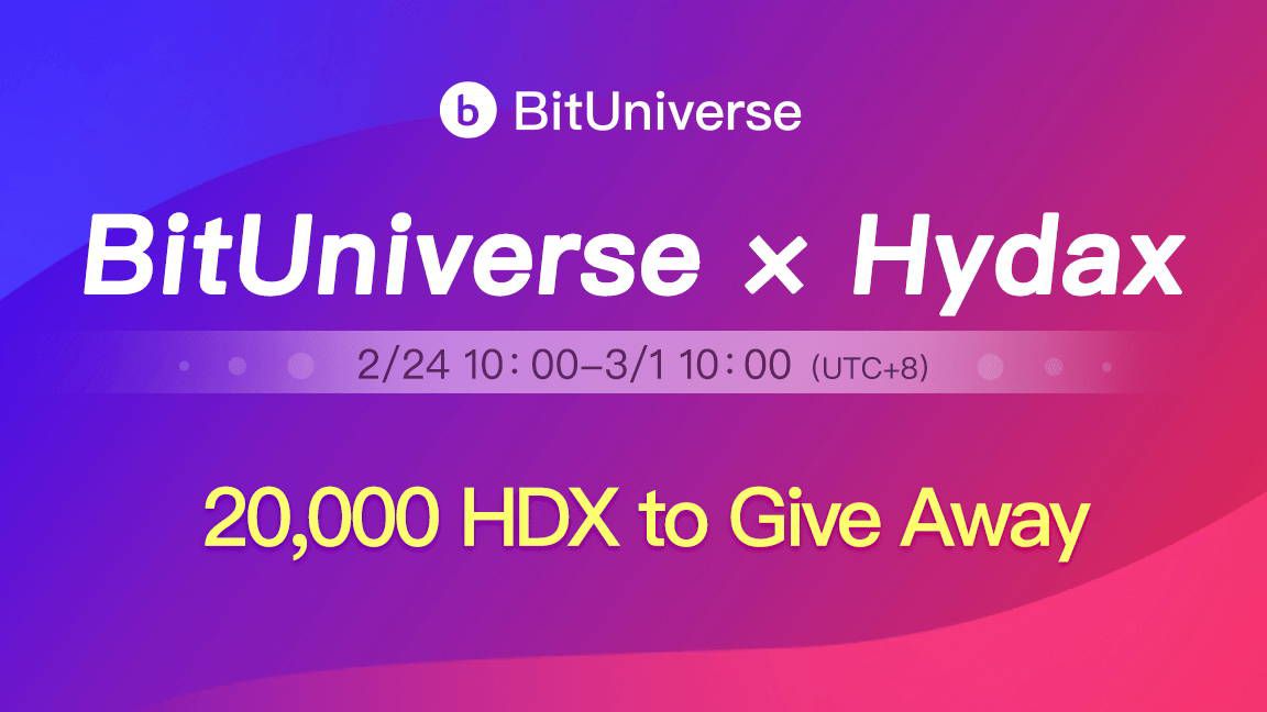 HDX | BITUNIVERSE AIRDROP Total Reward 20.000 HDX NO KYC Legit