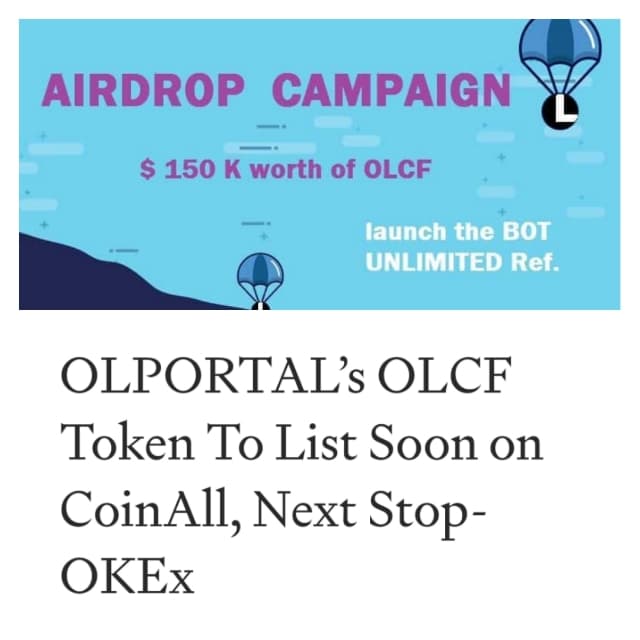 OLPORTAL(OLCF) AIRDROP, POTENSI GOOD. JANGAN TELAT GARAP