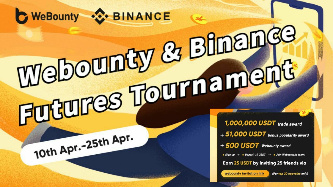 Binance x Webounty USDT | Total Reward 1,051,500 USDT | Jangan Di Skip Urusan Sama Binance