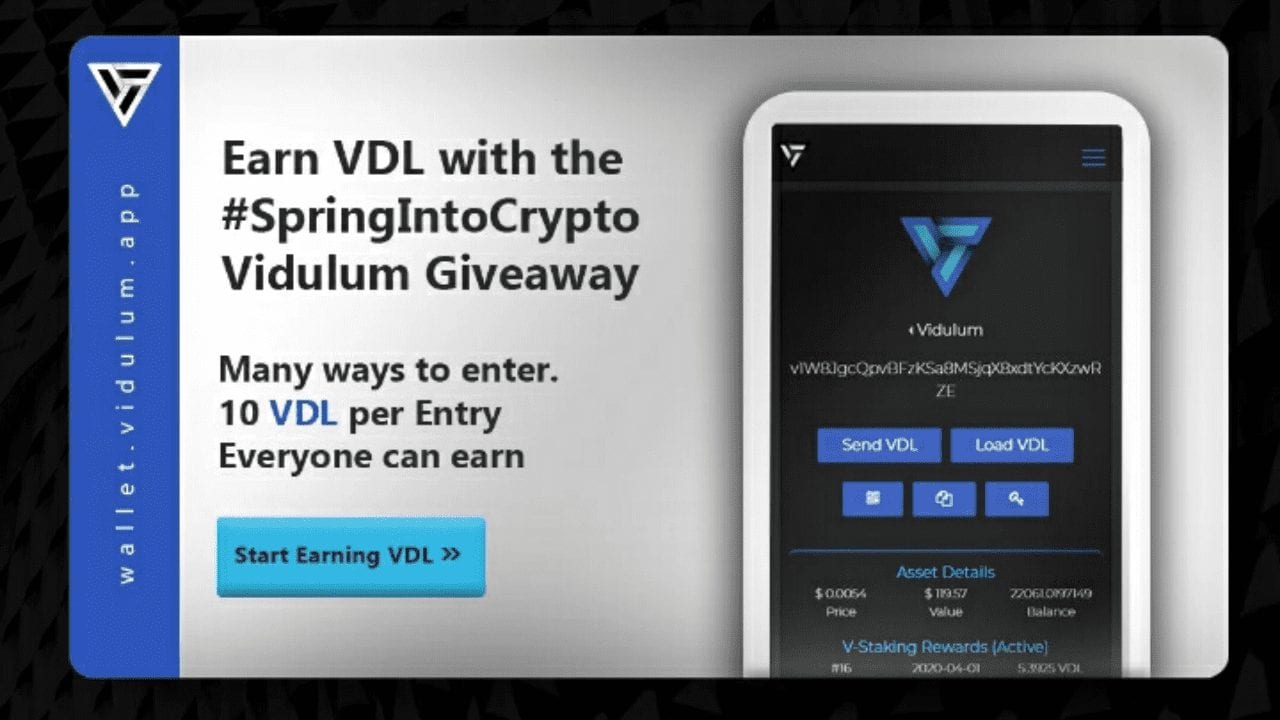 Vidulum airdrop market crex & stex task banyak per entries 10vdl