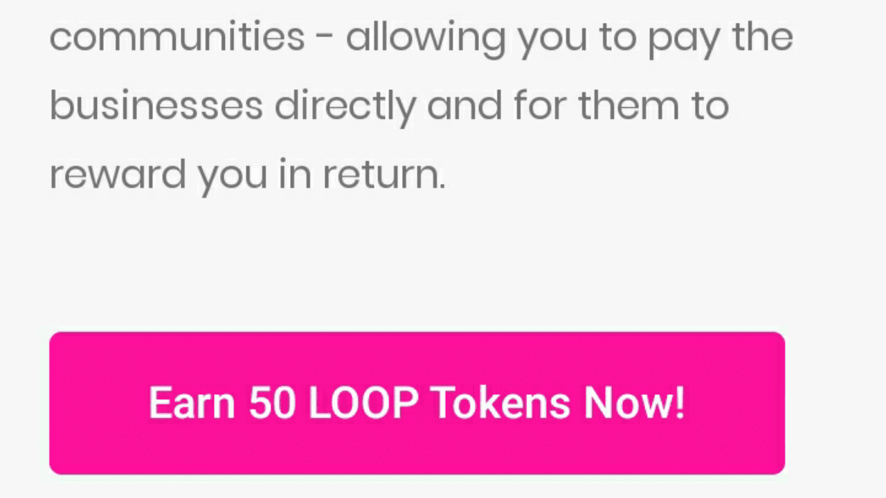 Free 50Loop token no kyc join 1 menit selsai