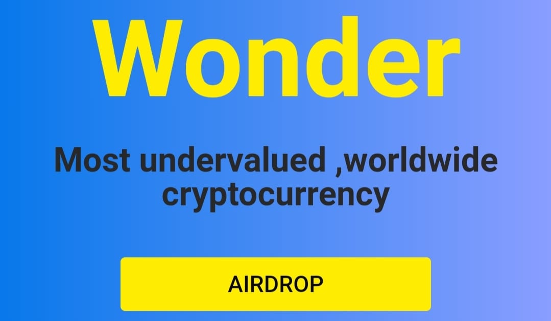 WonderCoin Airdrop Free 20 WND Senilai $20 Langsung Garcep Mang🤑