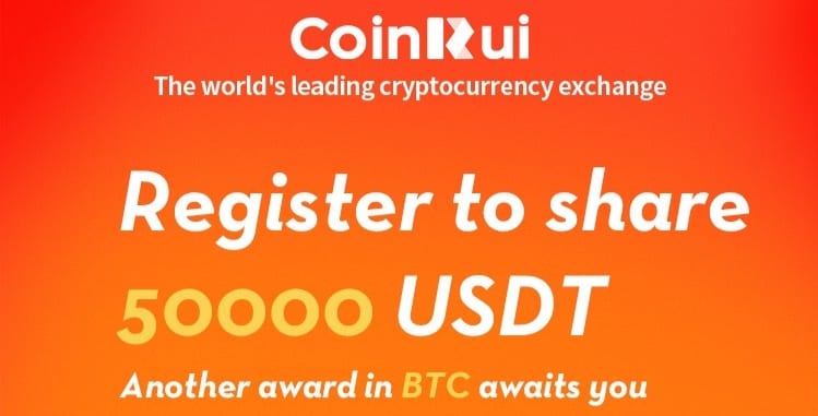 New airdrop CoinRui Exchange Free $5 USDT Gasskeeun!!