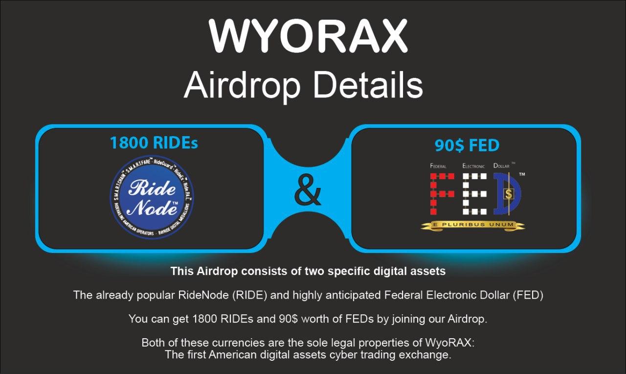 RideNode x Wyorax Exchange Airdrop | Gratis 1,800 RIDE & $90 FED | Sudah List Exchange