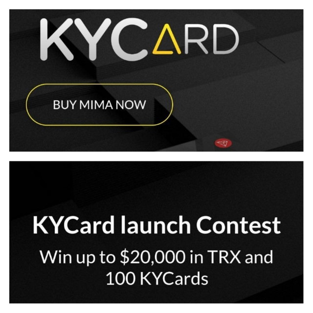 KYCard Contest: Total hadiah 20K$ TRX & 100 KYCard. Jangan diskip Brad
